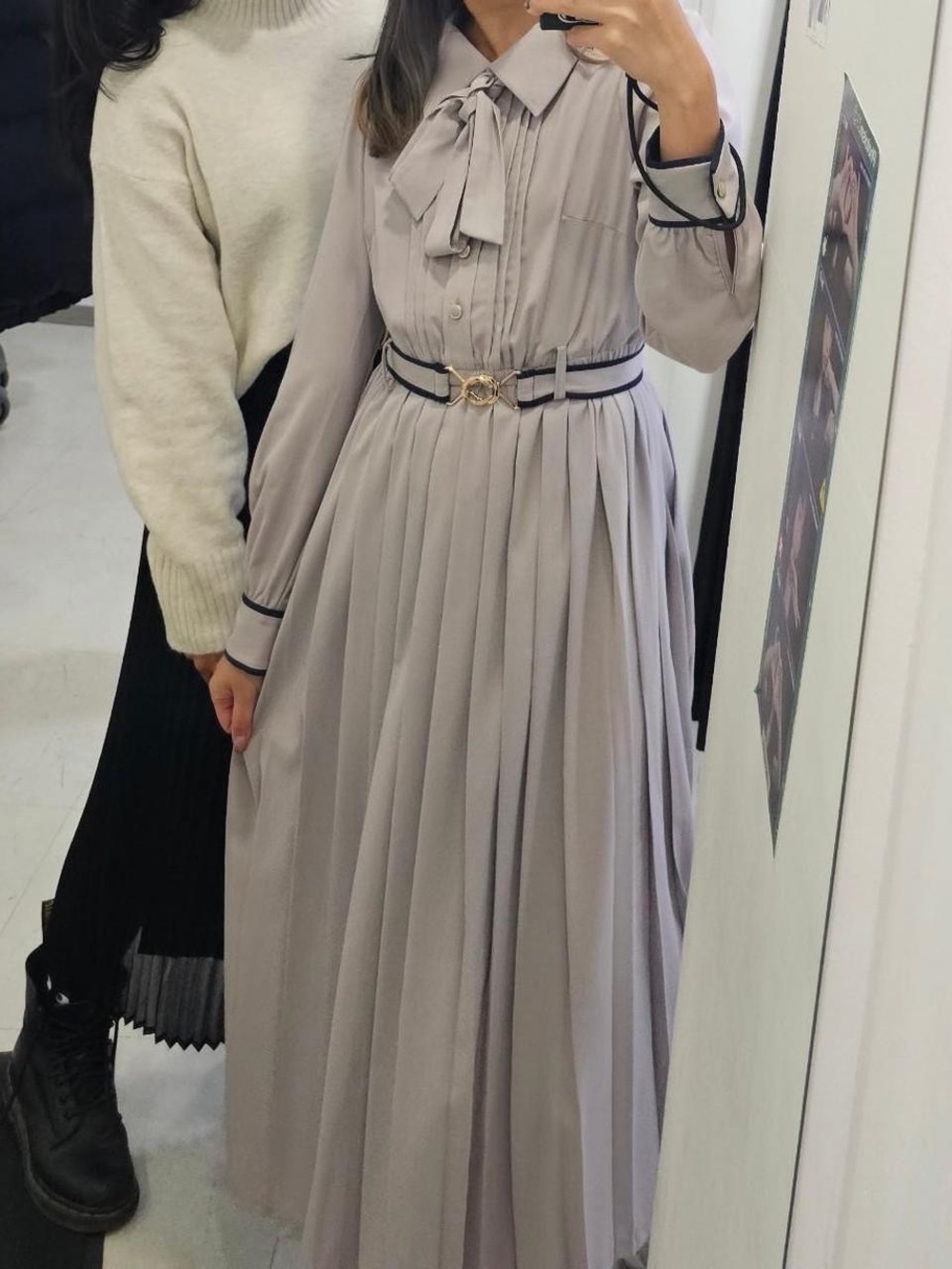 RedYazel Pleated Maxi Dress - Light Purple / Lavender